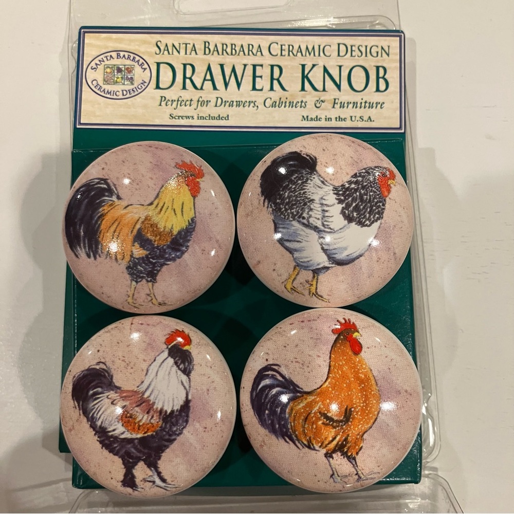 SB Ceramic Design | Set 4 Chicken Knobs